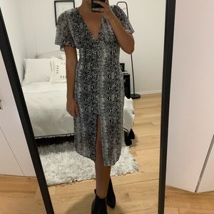 Snake Midi Dress